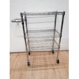 WIREWORK 3 TIER SERVING TROLLEY