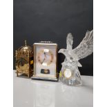 3 ASSORTED CLOCKS INC GLASS EAGLE