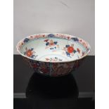 ANTIQUE CHINESE IMARI STYLE CENTRE PIECE