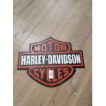 CAST METAL HARLEY DAVIDSON SIGN