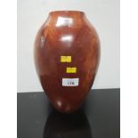 AMAZING WALNUT VASE SIGNED INDISTINCT ON BOTTOM NUMBERED 544