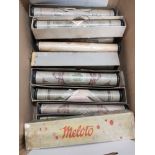 BOX CONTAINING A SUBSTANTIAL AMOUNT OF VINTAGE PIANO MUSIC ROLLS