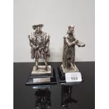 2 PEWTER ROYAL KINGS FIGURINES INC HENRY THE VIII