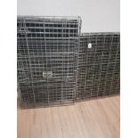 2 DOG CAGES ASSORTED SIZES