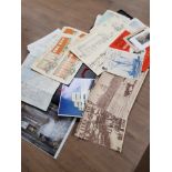 LARGE FOLDER CONTAINING POSTERS AND PRINTS INCLUDING TOM LAMB DURHAM PANORAMA AND CALENDAR VIEWS