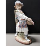 LLADRO FIGURE 1526 VALENCIAN BOY WITH ORIGINAL BOX HEIGHT 19CM