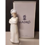 LLADRO FIGURE 6483 ITS MORNING ALREADY IN ORIGINAL BOX HEIGHT 27CM