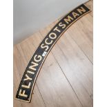 CAST METAL FLYING SCOTSMAN SIGN