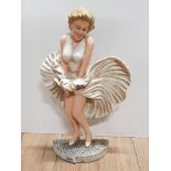 PAINTED CAST METAL MARILYN MONROE DOORSTOP HEIGHT 33CM