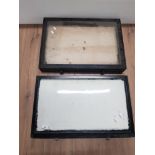 2 VINTAGE TABLE TOP DISPLAY BOXES