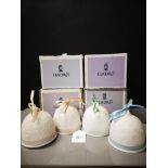 4 LLADRO NICELY DECORATED BELLS ALL IN ORIGINAL BOXES SPRING SUMMER FALL AND WINTER