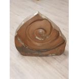 DENNIS KILGALLON RED DUST CERAMIC SPIRAL G GARDEN ORNAMENT 28INCHES TALL