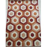 100% HEATSET POLYPROPYLENE RUG MADE IN EGYPT 170CM X 120CM