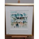 FRAMED LIMITED EDITION PRINT TITLED TETE A TETE SIGNED SUE HOWELLS 180/225