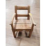 VINTAGE SOLID CHILDS CHAIR