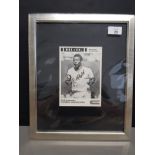 THE LEGEND PELE SIGNED FRAMED PHOTO