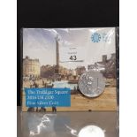 £100 PROOF TRAFALGAR SQUARE ROYAL MINT ISSUED COIN IN SILVER 2016