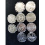 10 SILVER 999 UNITED STATES OF AMERICA LIBERTY IN GOD WE TRUST ONE DOLLAR COINS 300G