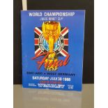 WORLD CHAMPIONSHIP JULES RIMET CUP SIGNED BY JACKIE CHARLTON