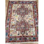 HAND KNOTTED PERSIAN RUG 150CM X 103CM