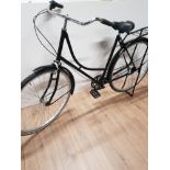 VINTAGE LADIES BLACK BICYCLE