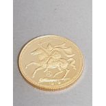 22CT GOLD 1979 ISLE OF MAN YEAR SOVEREIGN