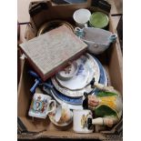 A LOT INC TONY WOOD STAFFORDSHIRE FIGURE AND ORIENTAL DINNER WARE ETC