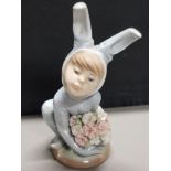 LLADRO FIGURE 1508 BUNNY IN THE MEADOWS WITH ORIGINAL BOX