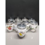 9 ROYAL WORCESTER EGG CODDLERS