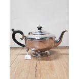 HALLMARKED BIRMINGHAM SILVER 1930S TEAPOT WEIGHTING 370G