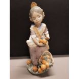 LLADRO FIGURE 1422 MISS VALENCIA WITH BOX