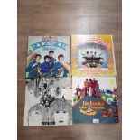 4 LP RECORDS INC THE BEATLES MAGICAL MYSTERY TOUR YELLOW SUBMARINE ETC