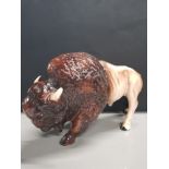 LARGE AMERICAN PORCELAIN BISON