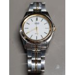 GENTS STAINLESS STEEL CITIZEN ECO DRIVE WRISTWATCH