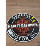 CAST METAL HARLEY DAVIDSON SIGN