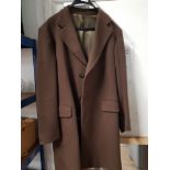 BROWN CROMBIE JACKET SIZE M