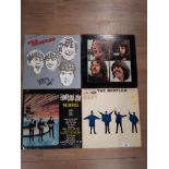 4 LP RECORDS INC THE BEATLES SOMETHING NEW AND LET IT BE ETC