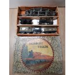 VINTAGE HORNBY SERIES 0 GAUGE LMS TRAIN SET 1926 WITH KEY AND ORIGINAL BOX