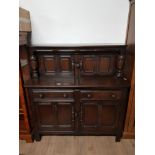 ERCOL CATHEDRAL STYLE BUFFET SIDEBOARD