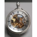 DECORATIVE MAGNIFYING PAPERWEIGHT DESK CLOCK