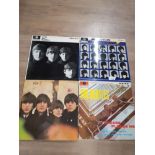 4 LP RECORDS INC THE BEATLES PLEASE ME AND A HARD DAYS NIGHT ETC