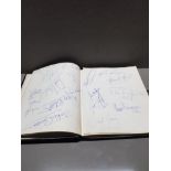 AUTOGRAPH BOOK INCLUDES NEWCASTLE UNITED 1970