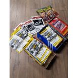 3 BOXES CONTAINING NEWCASTLE LADA DIAMONDS PROGRAMMES AND BERWICK SPEEDWAY PROGRAMMES ETC