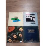 4 LP RECORDS INC THE BEATLES RARITIES HOLLYWOOD BOWL ETC