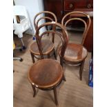 3 BENTWOOD CHAIRS BY FISCHEL