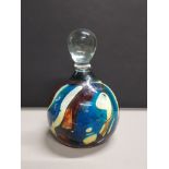 LARGE STUDIO GLASS MDINA PAPERWEIGHT