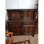 ERCOL CATHEDRAL STYLE BUFFET SIDEBOARD