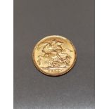 1904 GOLD SOVEREIGN COIN 22CT