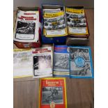 3 BOXES CONTAINING ASSORTED SPEEDWAY MAGAZINES INCLUDING BERWICK SPEEDWAY NEWCASTLE LADA DIAMONDS