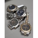 4 GENTS STAINLESS STEEL WRISTWATCHS